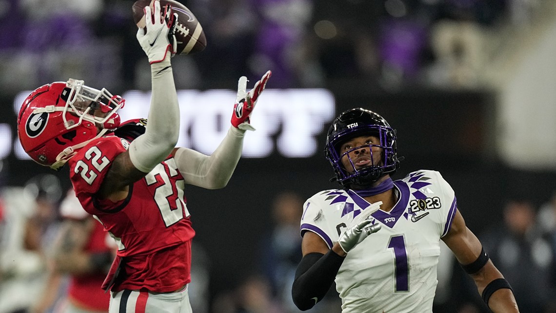 Georgia pounds TCU, 65-7, to repeat as CFP national champs