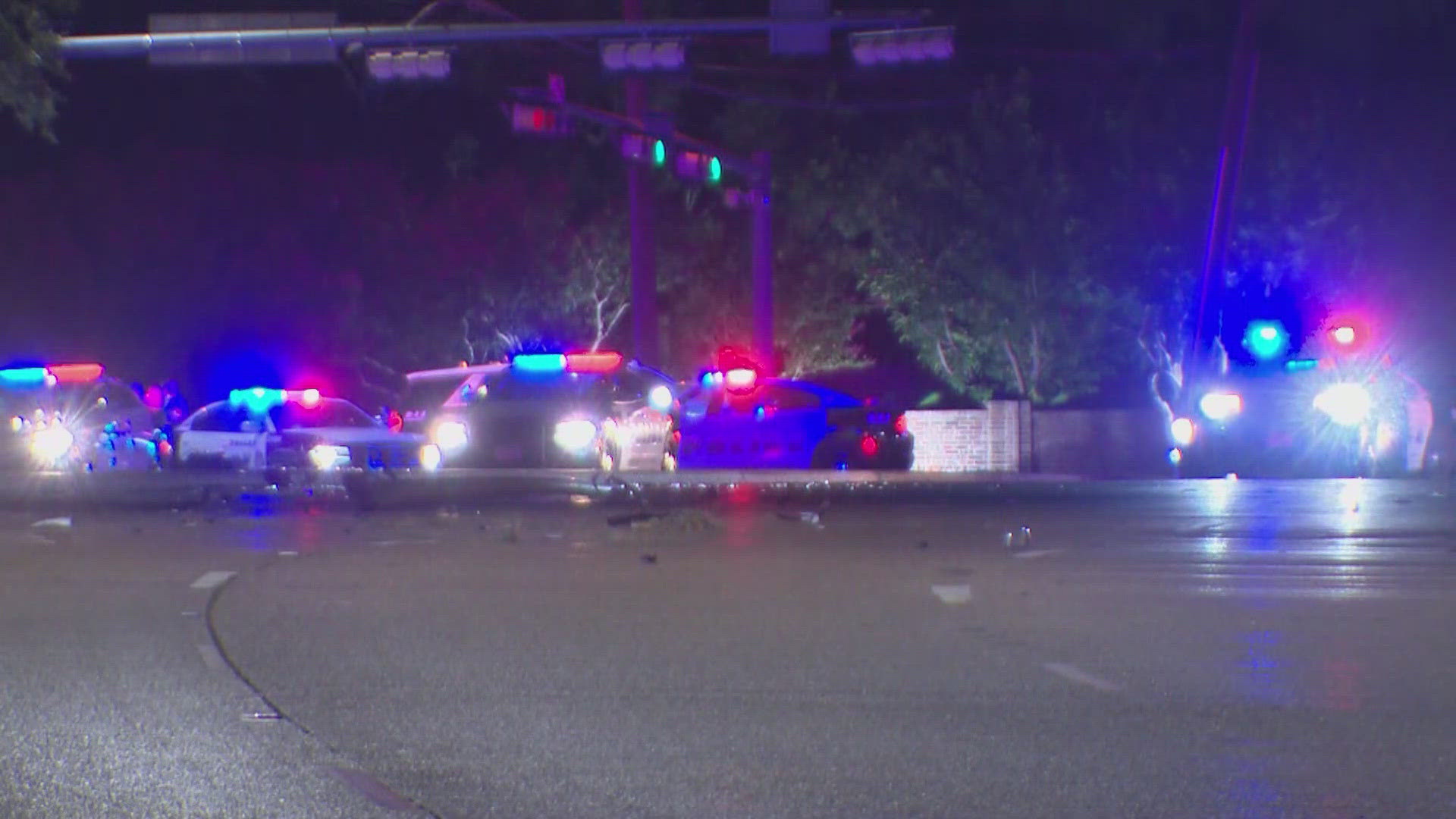 One person was killed in a crash near Preston and Arapaho roads in far north Dallas.