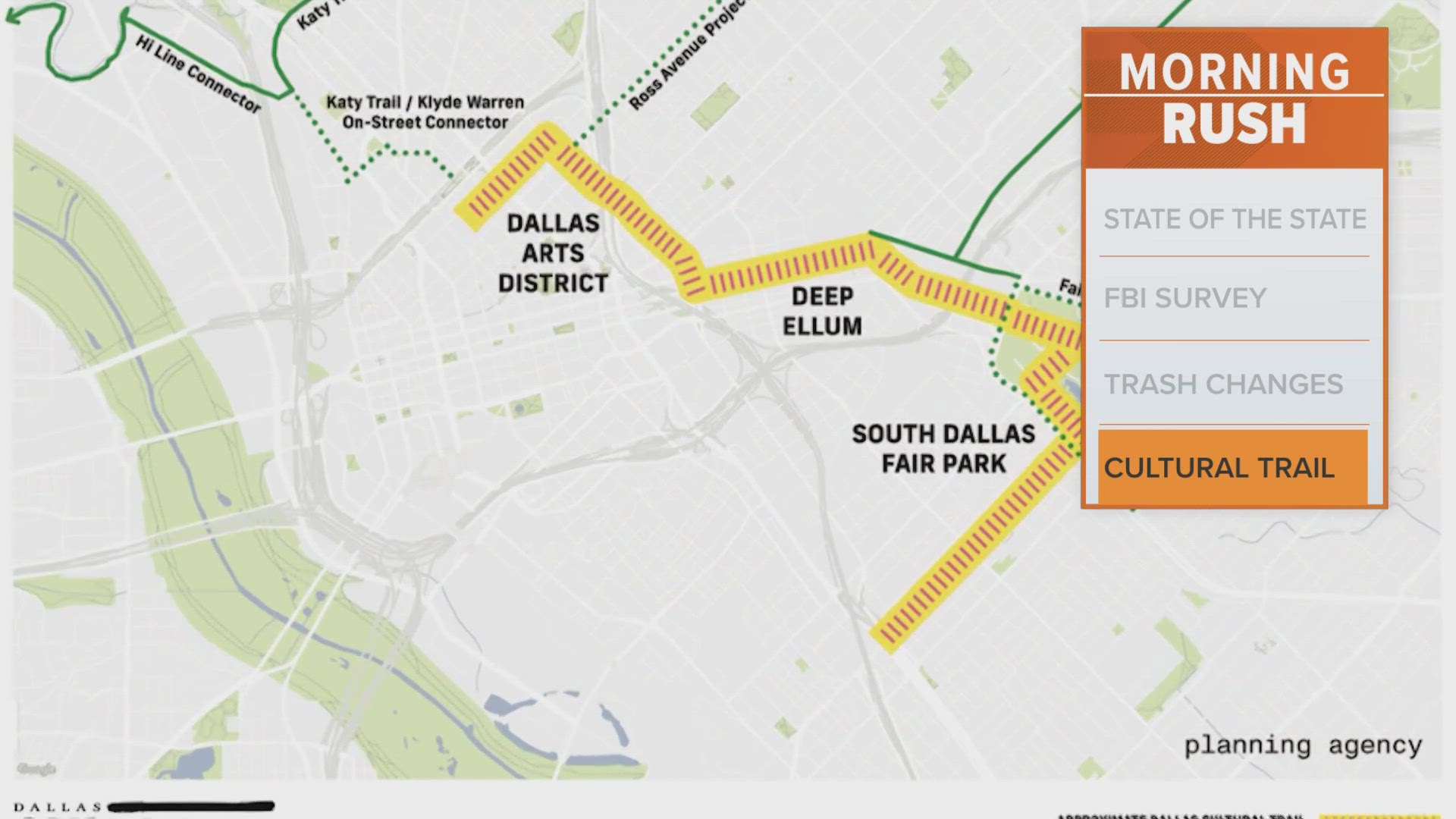 The trail would connect Fair Park to Deep Ellum.