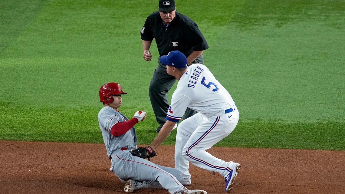 Detmers takes no-hitter into 8th inning, Ohtani hits 42nd homer as Angels  beat Rangers 2-0