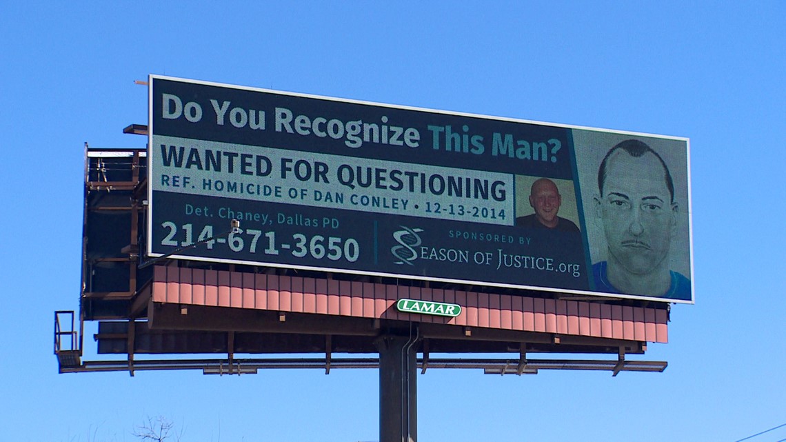 Billboard of unsolved 2014 homicide of Daniel Conley in Dallas - Vimarsana News