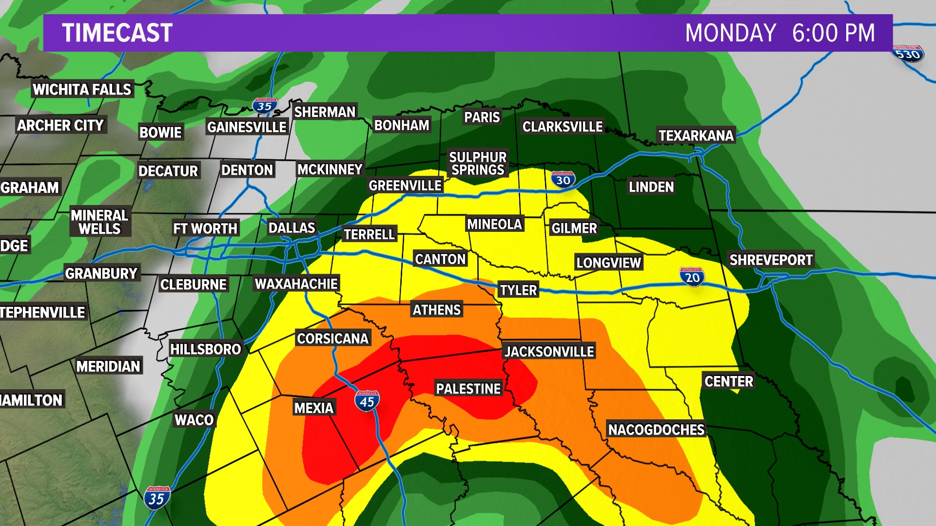 Timing of Beryl in NTX