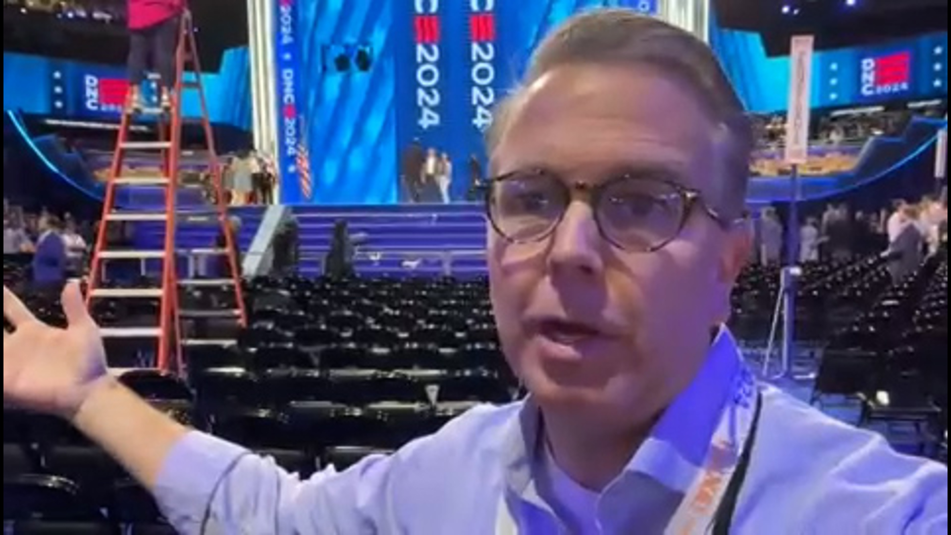 WFAA's Jason Whitely reports from the 2024 Democratic National Convention on Sunday Aug. 18, 2024.