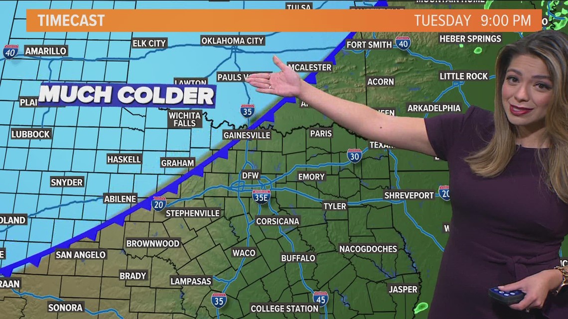 DFW weather: Tracking our next cold front