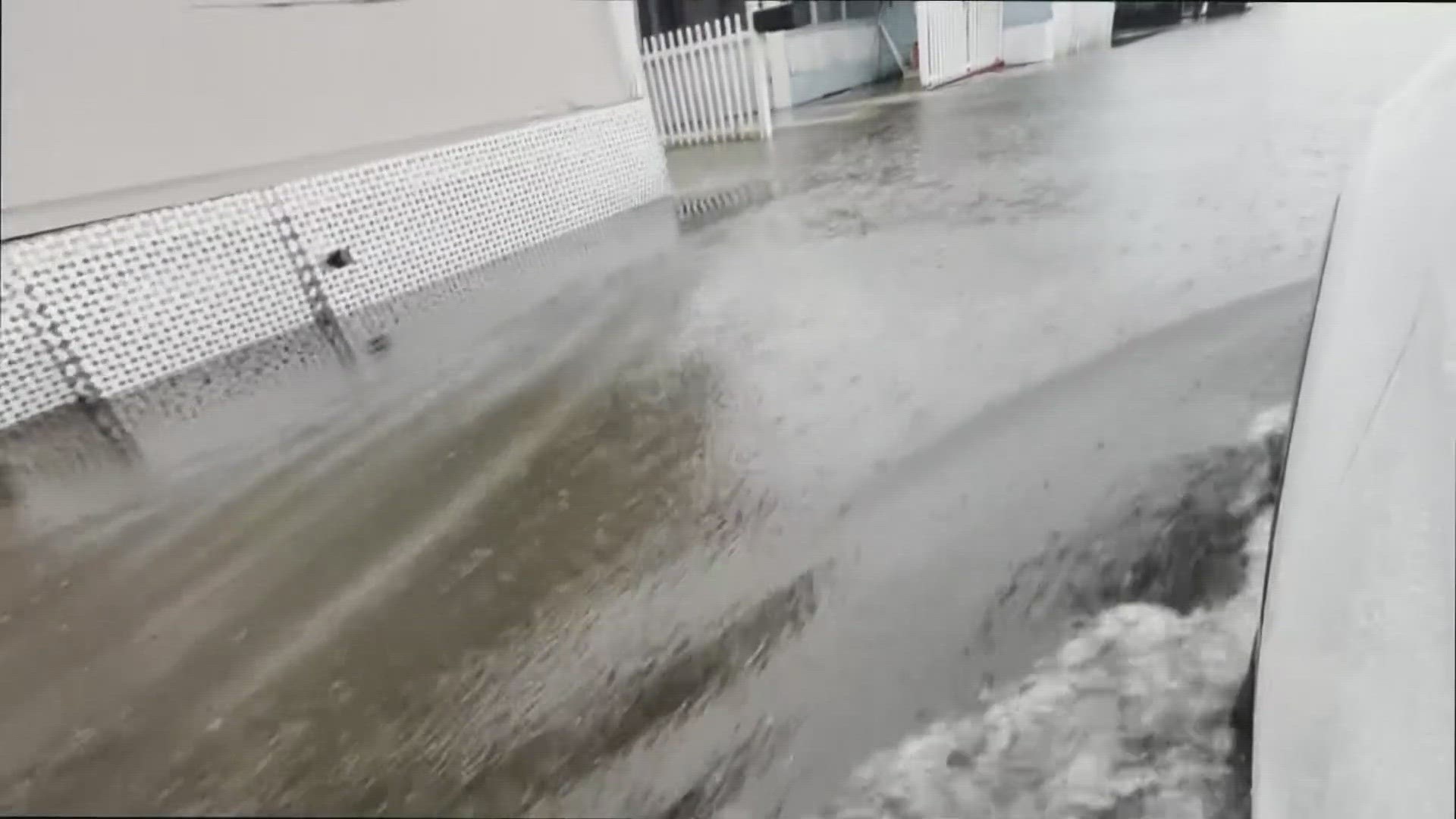 The city of Fort Lauderdale released a statement Wednesday evening urging residents and visitors to stay off the roads until the water has subsided.