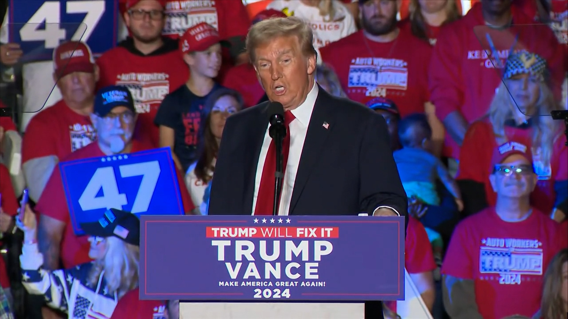 Donald Trump full speech at campaign rally in Warren, MI (Nov. 1