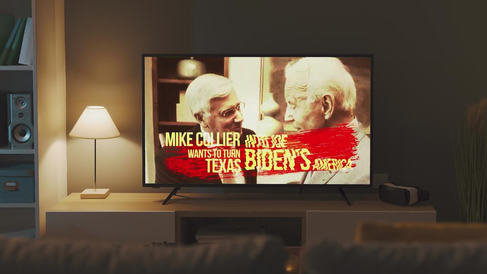 Mike Collier's campaign says Dan Patrick's ad makes uncited claims. The incumbent Texas lieutenant governor's campaign stands by the commercial.