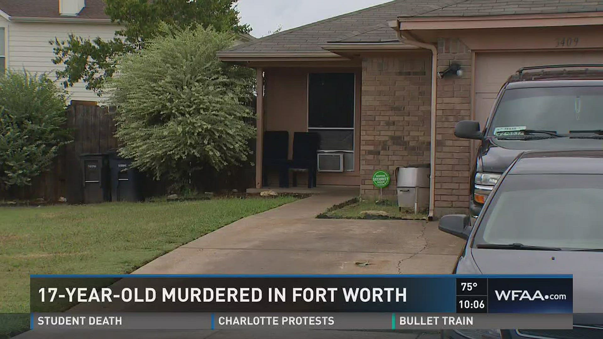 Demarion Jones was gunned down in the driveway of his Fort Worth home early Sunday morning. David Goins reports.