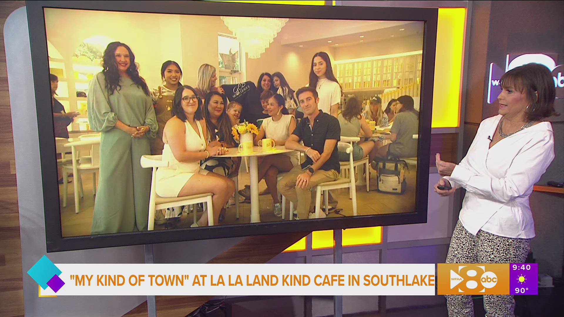 Paige chats with Good Morning America Correspondent Will Ganss as he stops through Southlake as part of his "My Kind Of Town" series. 