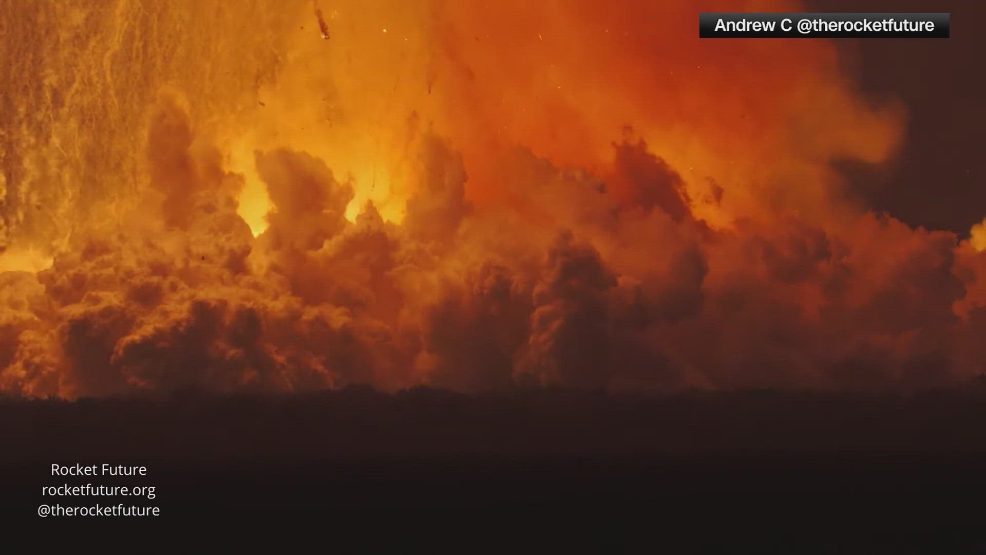 A SpaceX rocket exploded. 