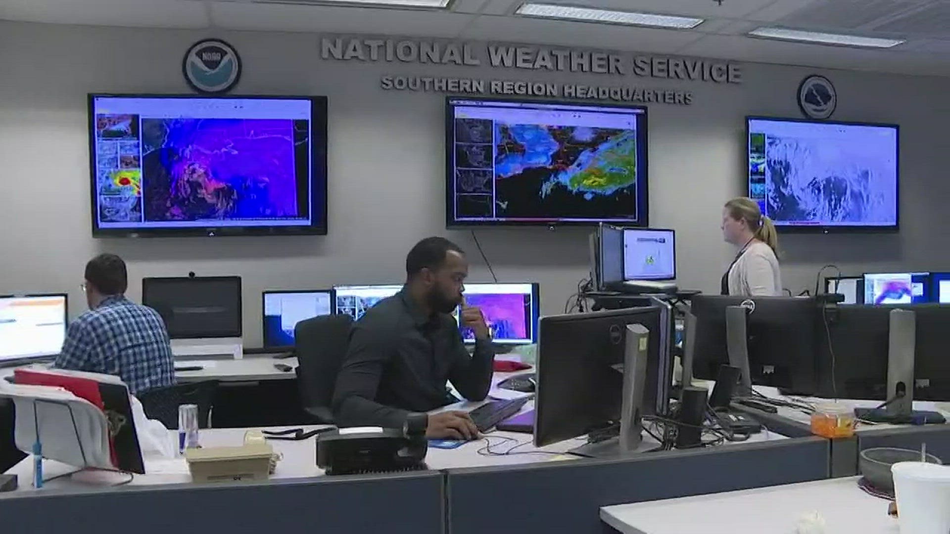 NWS in Fort Worth tracking storm's nerve center