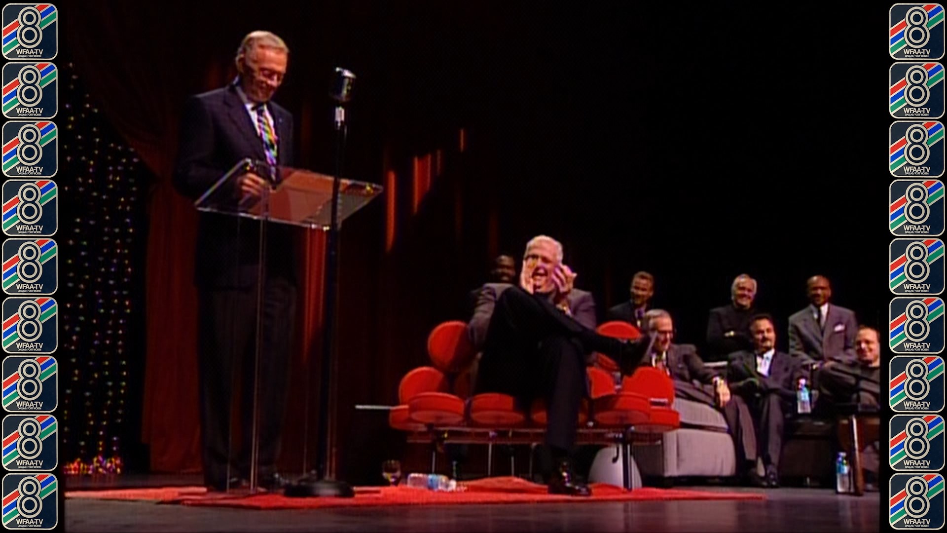 In 2003, WFAA held a roast of sportscaster Dale Hansen with some North Texas sports legends in attendance and at the microphone.