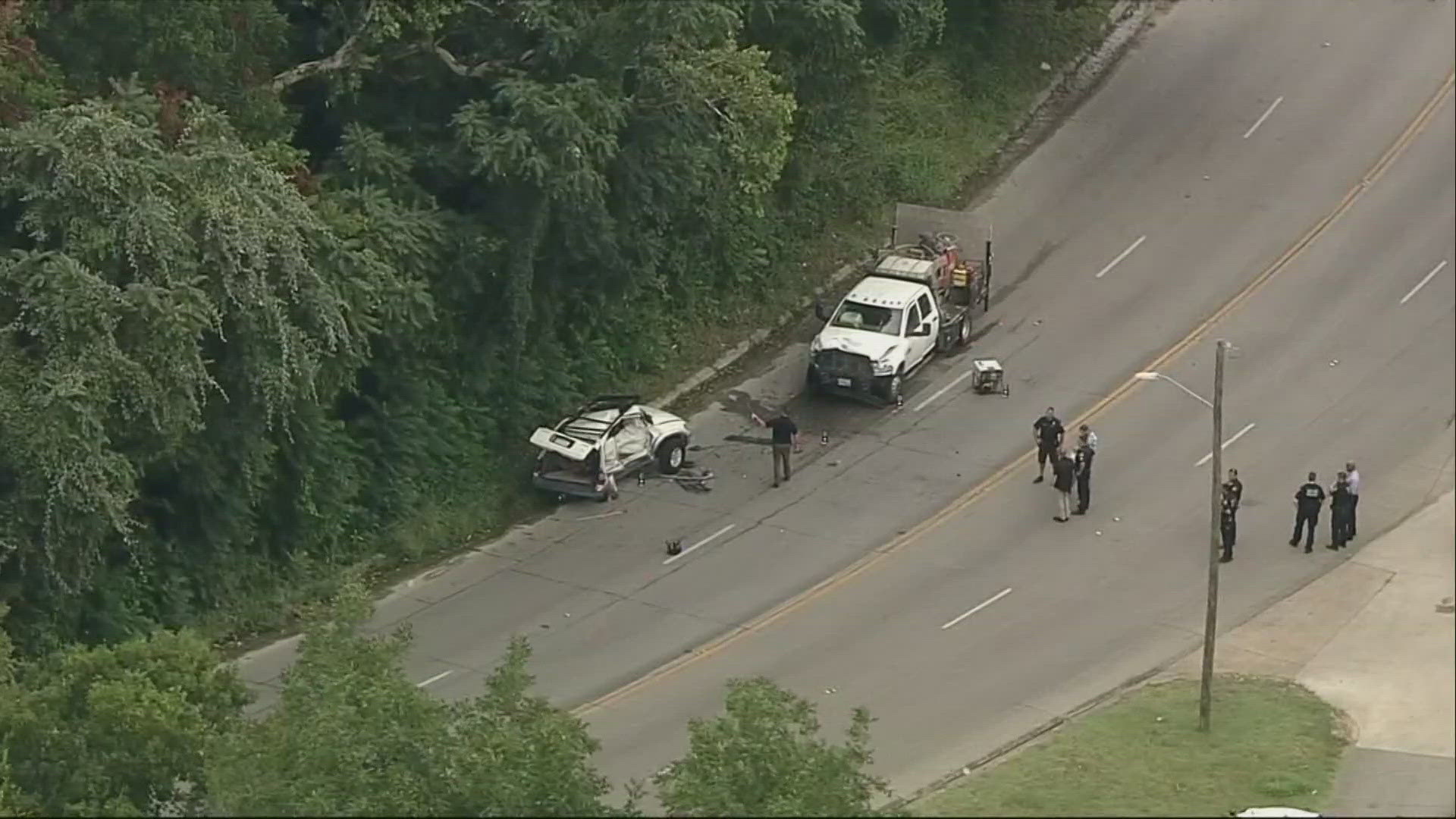 Two adults and four children were involved in the crash, per DFR, and all were taken to local hospitals.