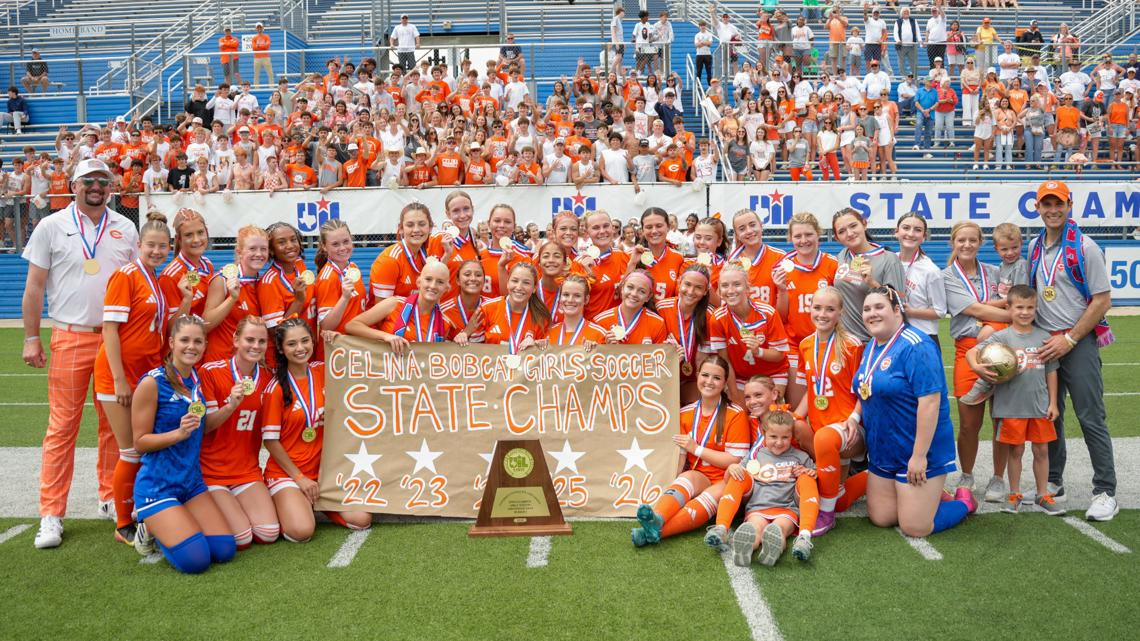 Celina High School becomes first girls soccer team in Texas history to win state title five years in a row