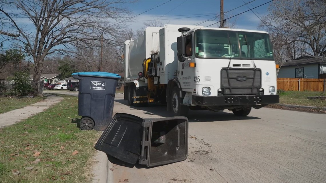 Fort Worth to fine residents with overflowing garbage bins, loose trash bags at the curb