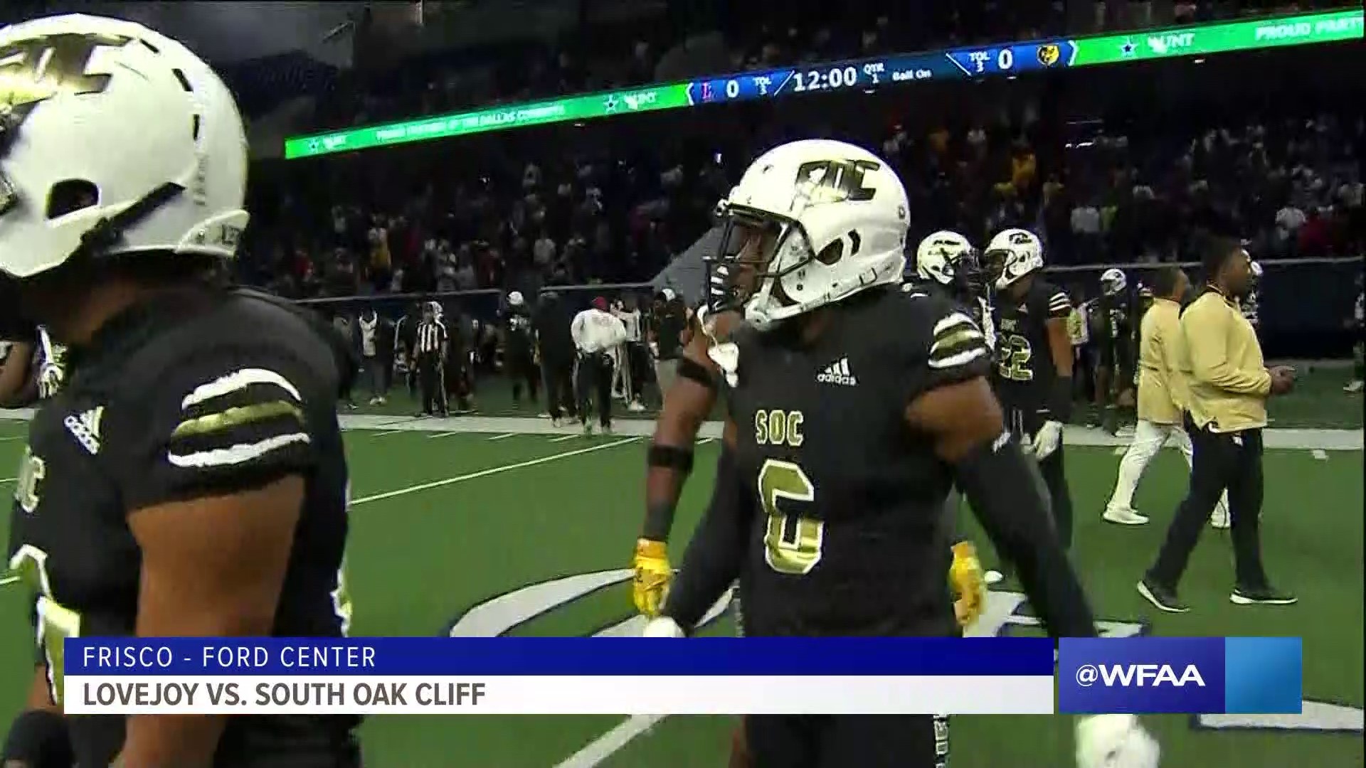 It was a historic day for the South Oak Cliff Golden Bears, who beat the Lovejoy Leopards to advance to the state semifinals.