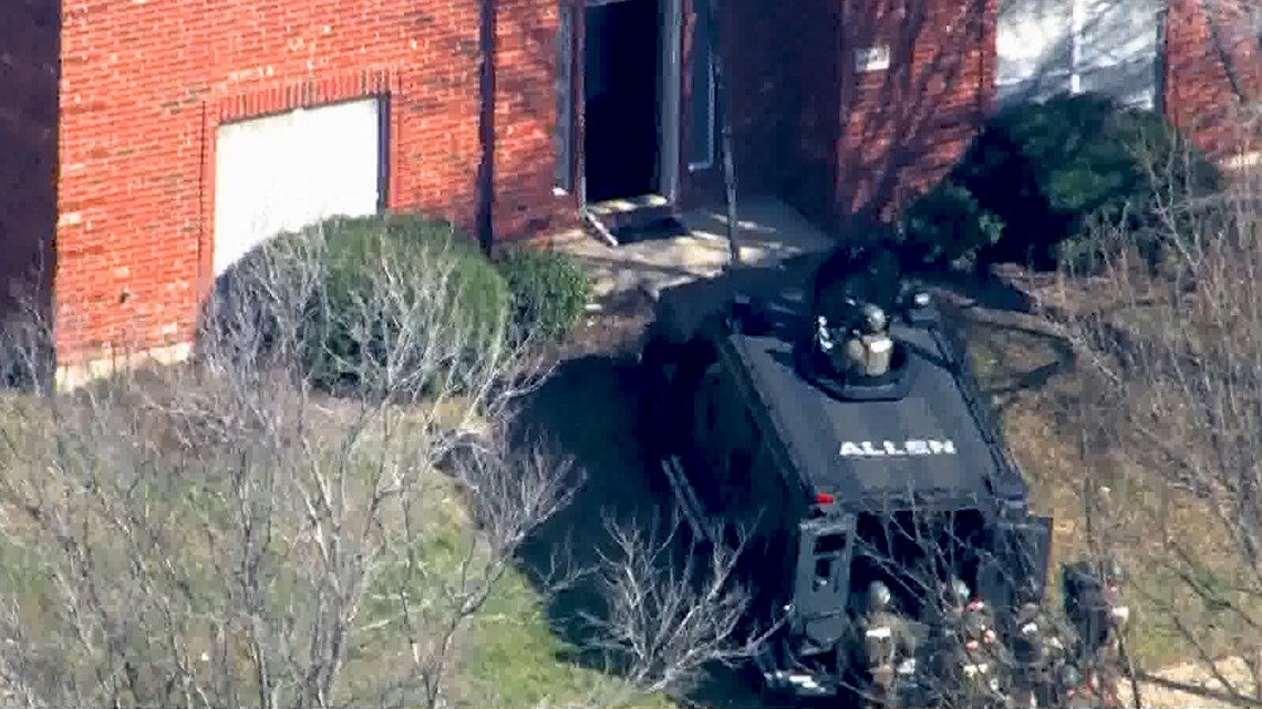 Allen Swat Team Arrest Suspect Who Barricaded Herself In Attic