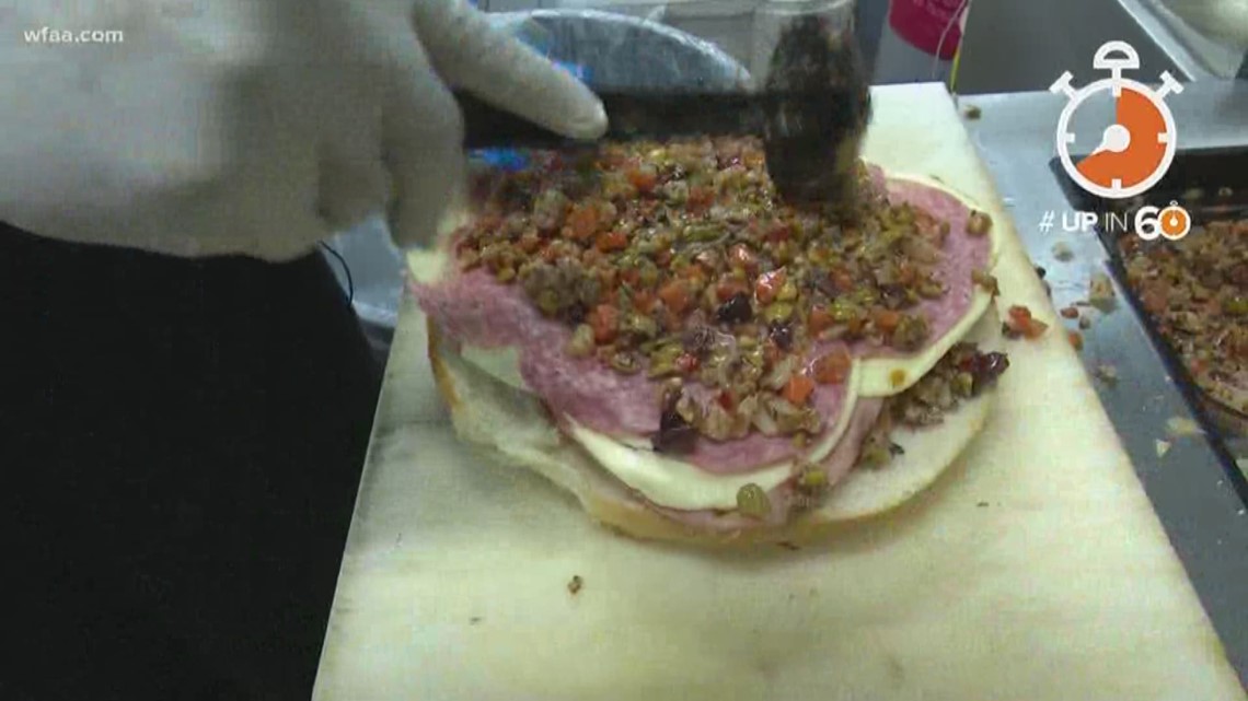 Hannah says the muffuletta is the sandwich dreams are made of.