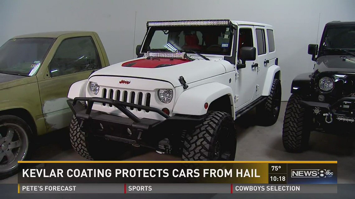 Kevlar coating protects cars from hail