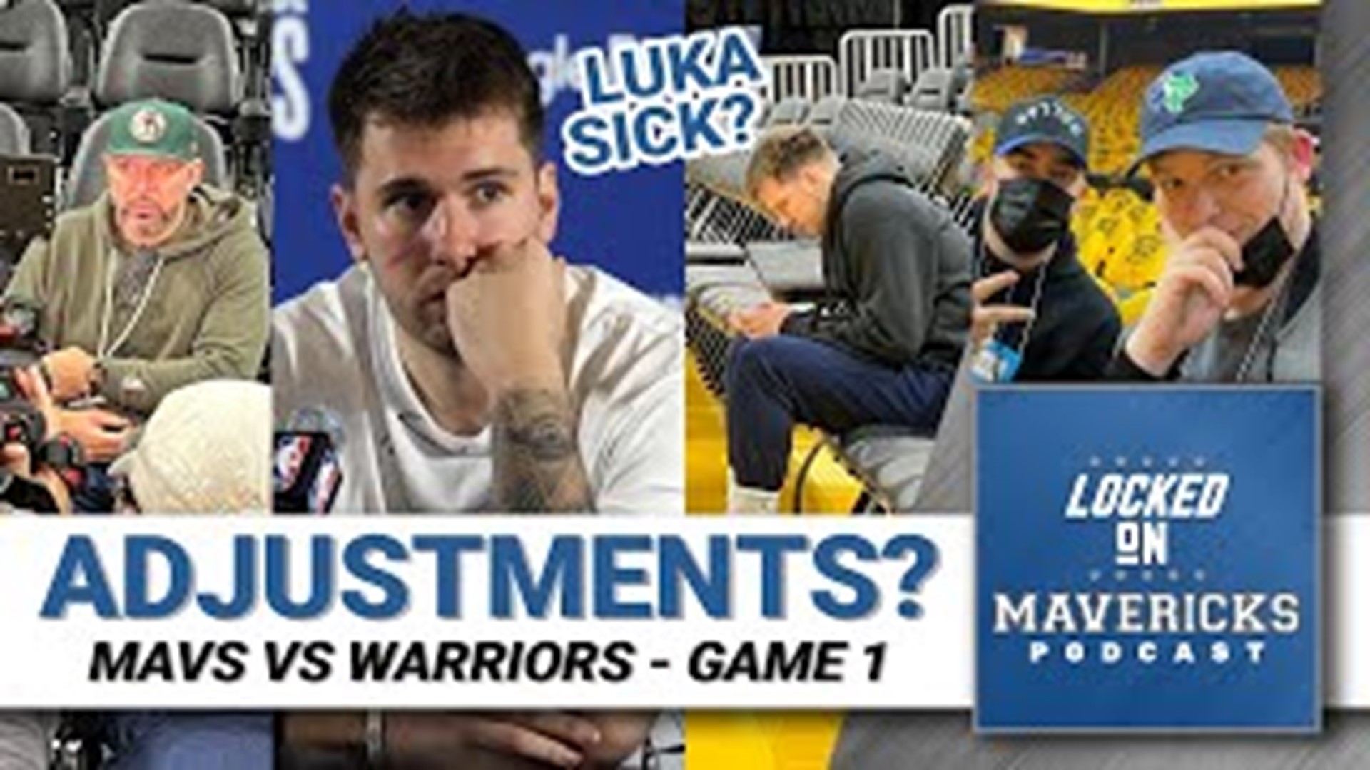 Nick Angstadt & Isaac Harris discuss the rumor that Luka Doncic was ill the night before Game 1 and what Luka was doing after practice that suggested as much.