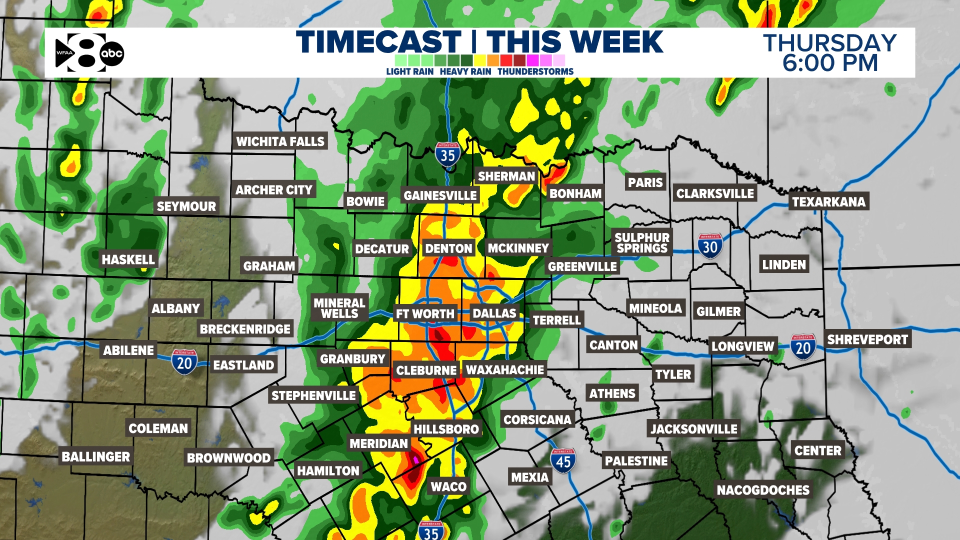 Rain timeline for North Texas | wfaa.com