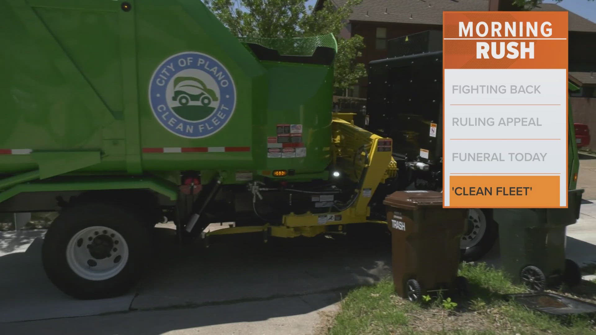 Plano has debuted an all-electric trash truck.