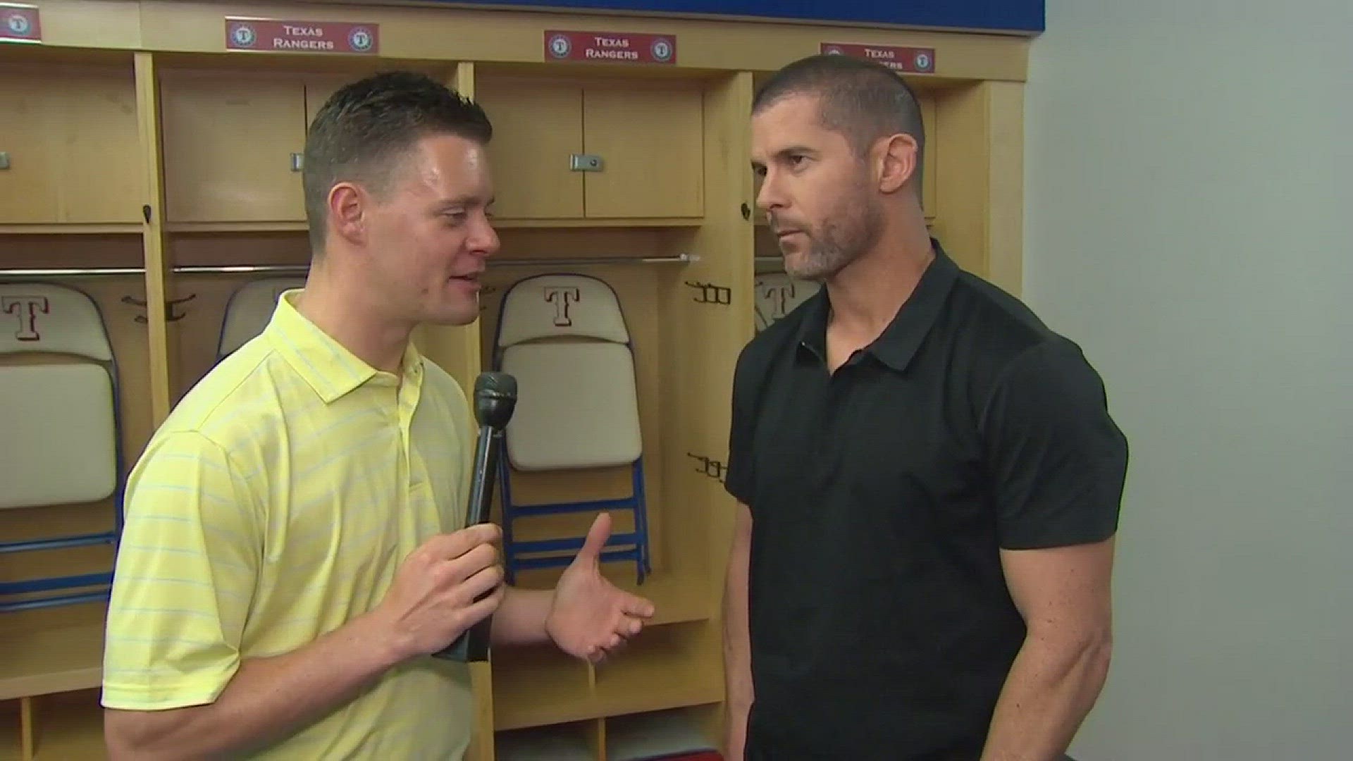 Former Rangers third baseman Michael Young talks with our Mike Leslie about the status of the current club, and what it's like to be sweating out the final days of camp, as a player tries to make the 25-man roster.