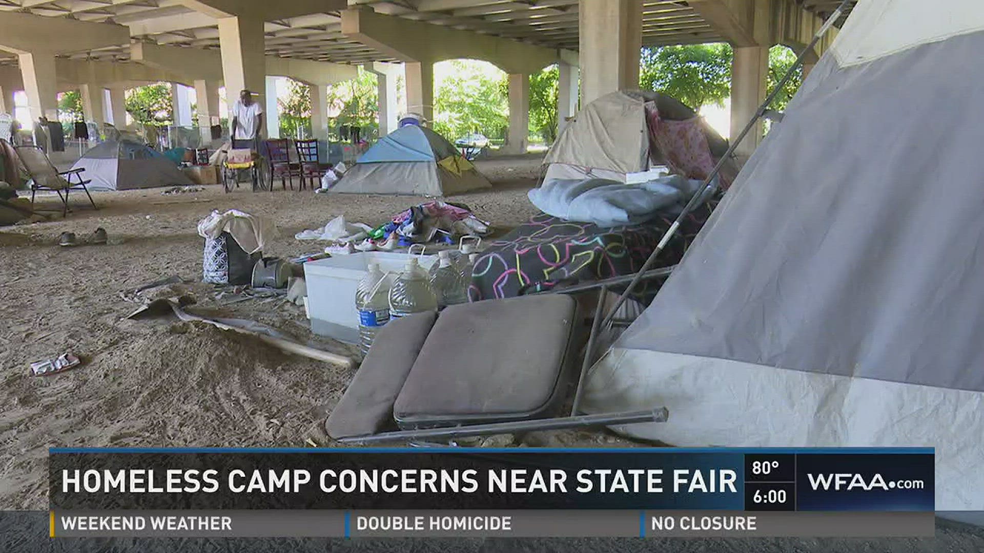 Homeless camp concerns near state fair