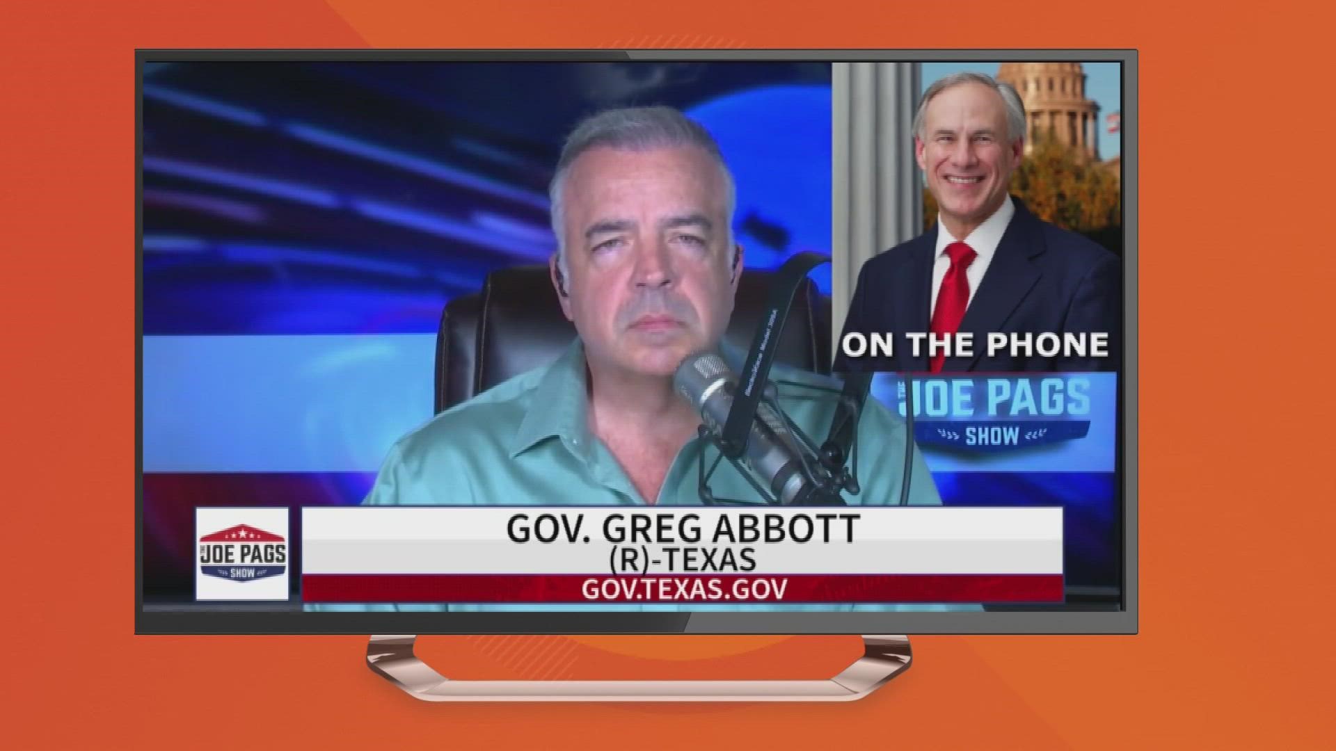 During a phone call on a conservative talk radio show, Gov. Abbott said Texas may "resurrect" the legal challenge to fund public education for all children.