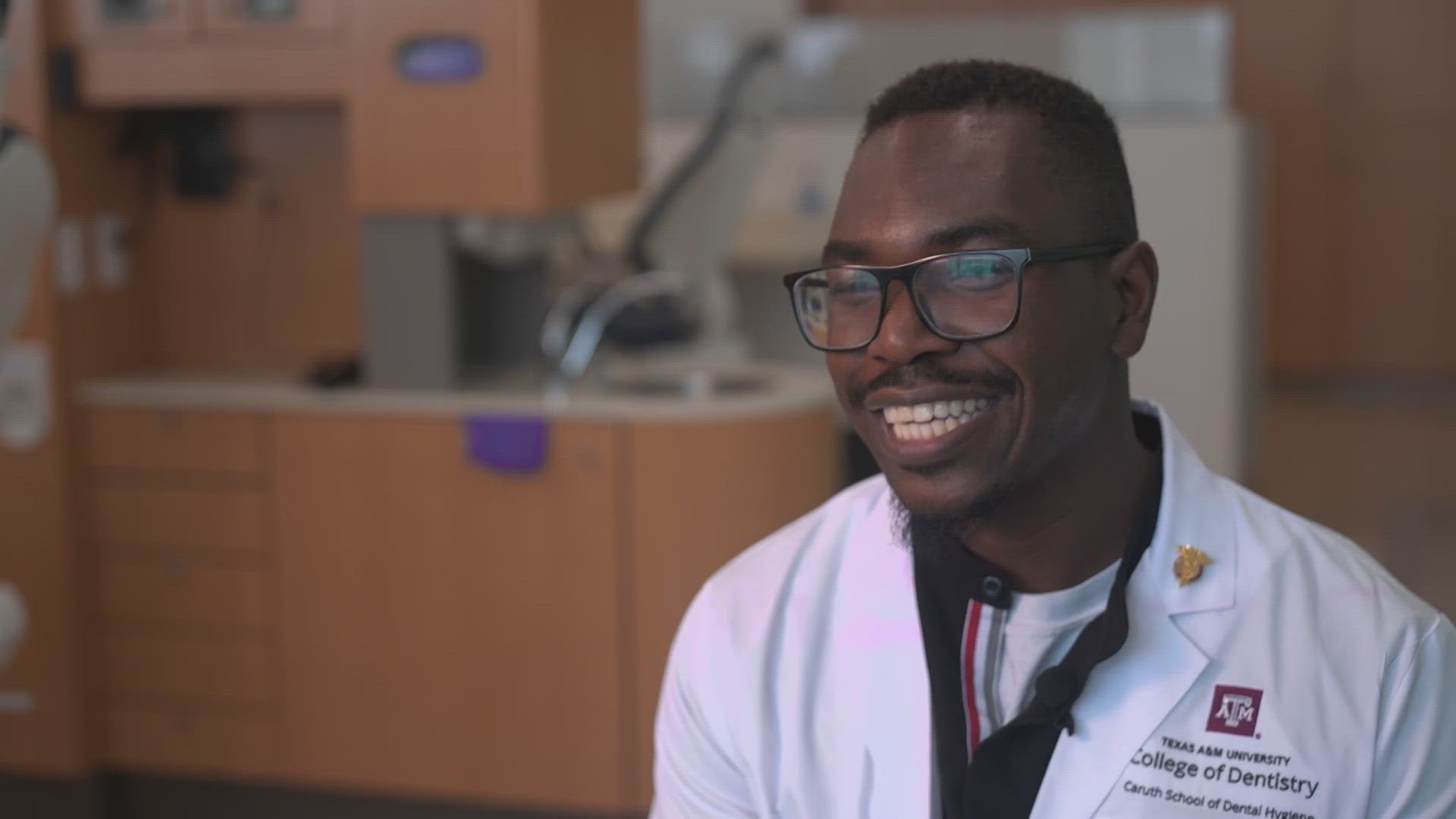 Shim Eliya, who was born in East Africa, is looking to help others as he's admitted into the Texas A&M School of Dentistry.