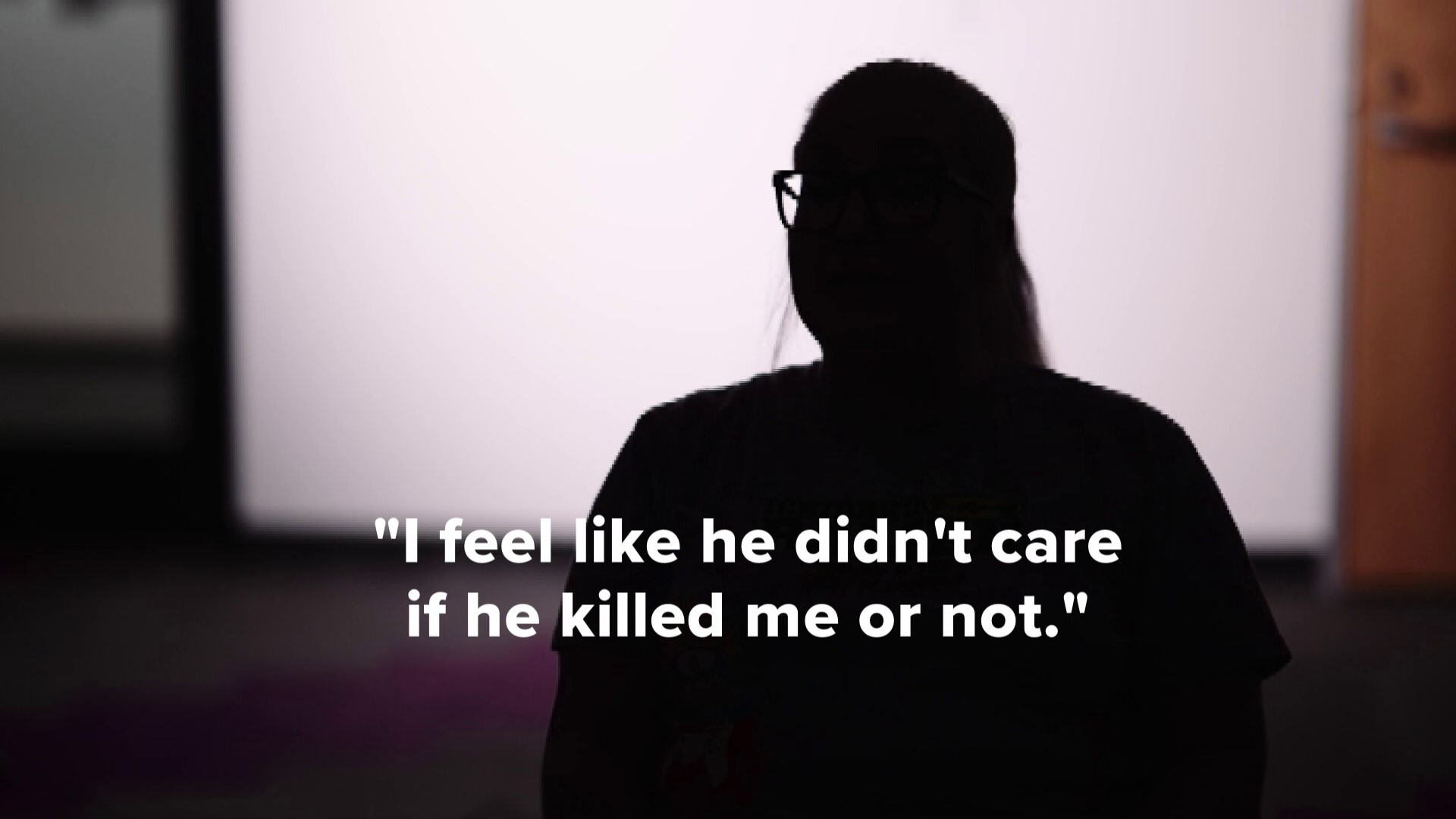 The woman said she felt mixed feelings of fear and excitement after learning the news about a man she said exploited and abused her for years.