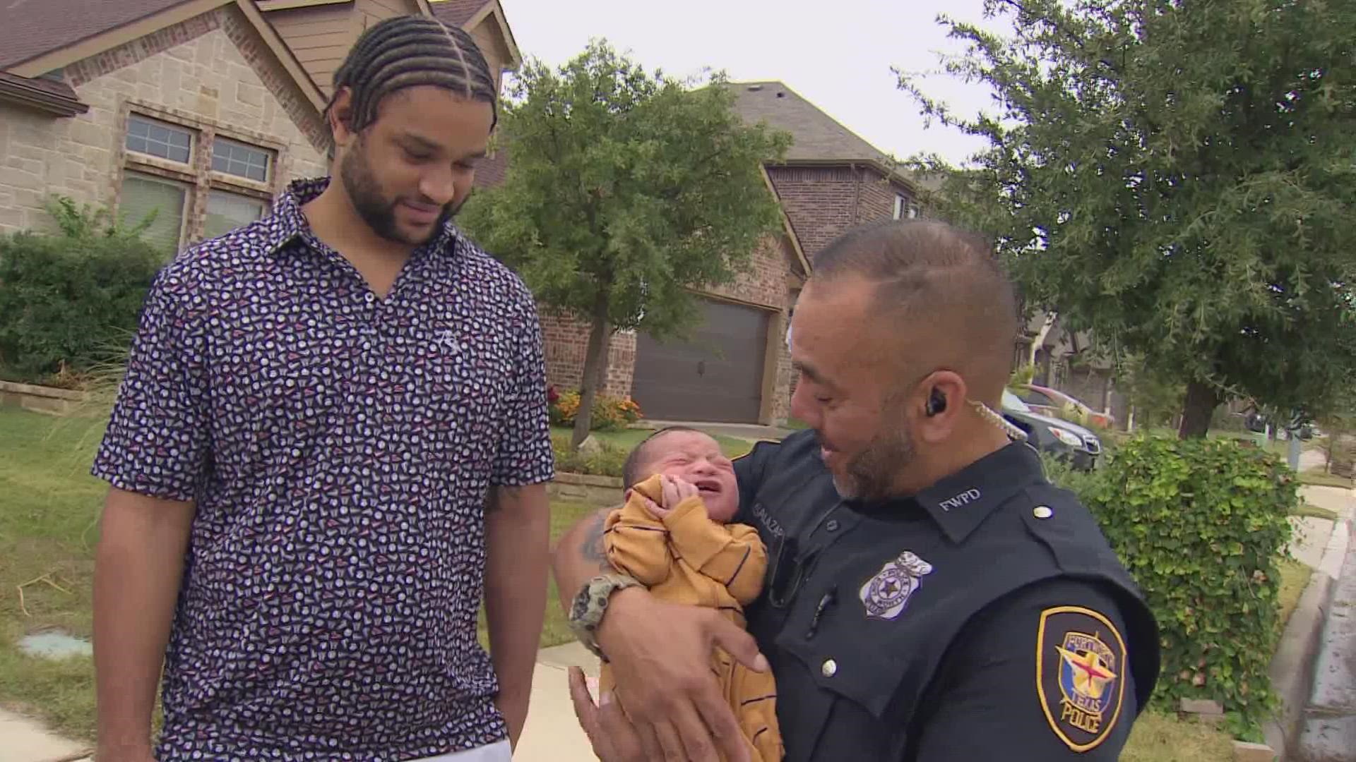 Family Recalls Moments Fort Worth Officer Stopped To Help Deliver Baby ...