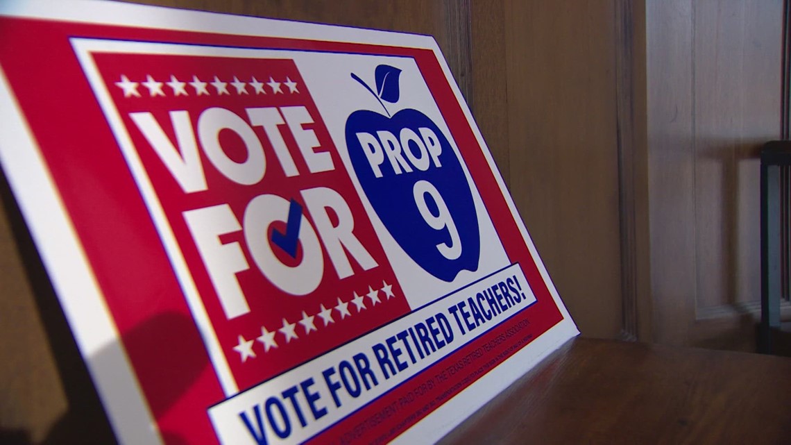 Texas Election Day Nov. 7 Retired teacher pushes for Prop 9