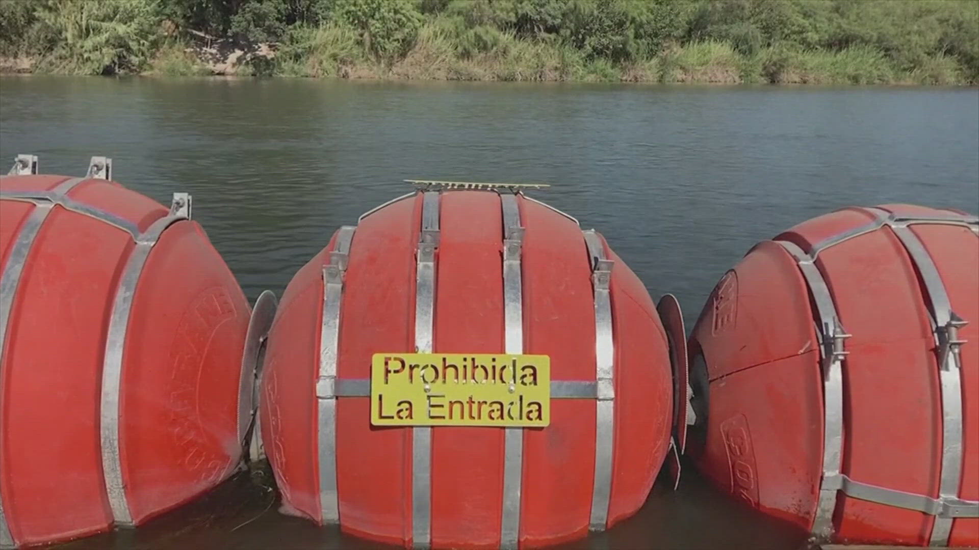 The ruling means Texas can keep the buoys in the Rio Grande River to prevent people from crossing the border -- for now.