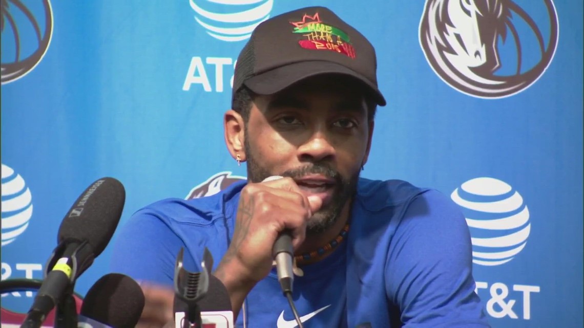 Kyrie Irving practices, speaks for first time as member of Mavs