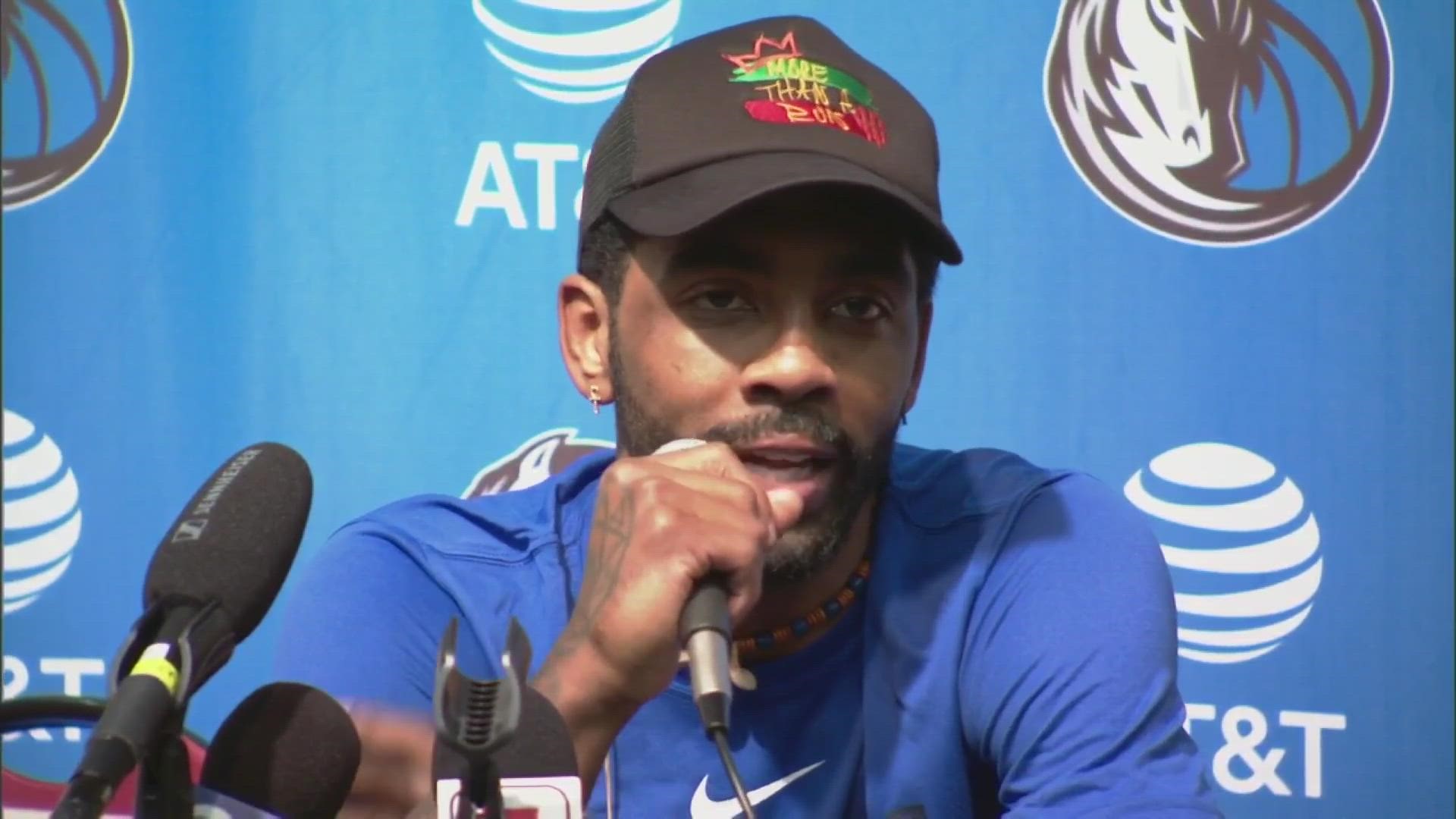 Kyrie Irving spoke to the media for the first time following his trade to the Dallas Mavericks.