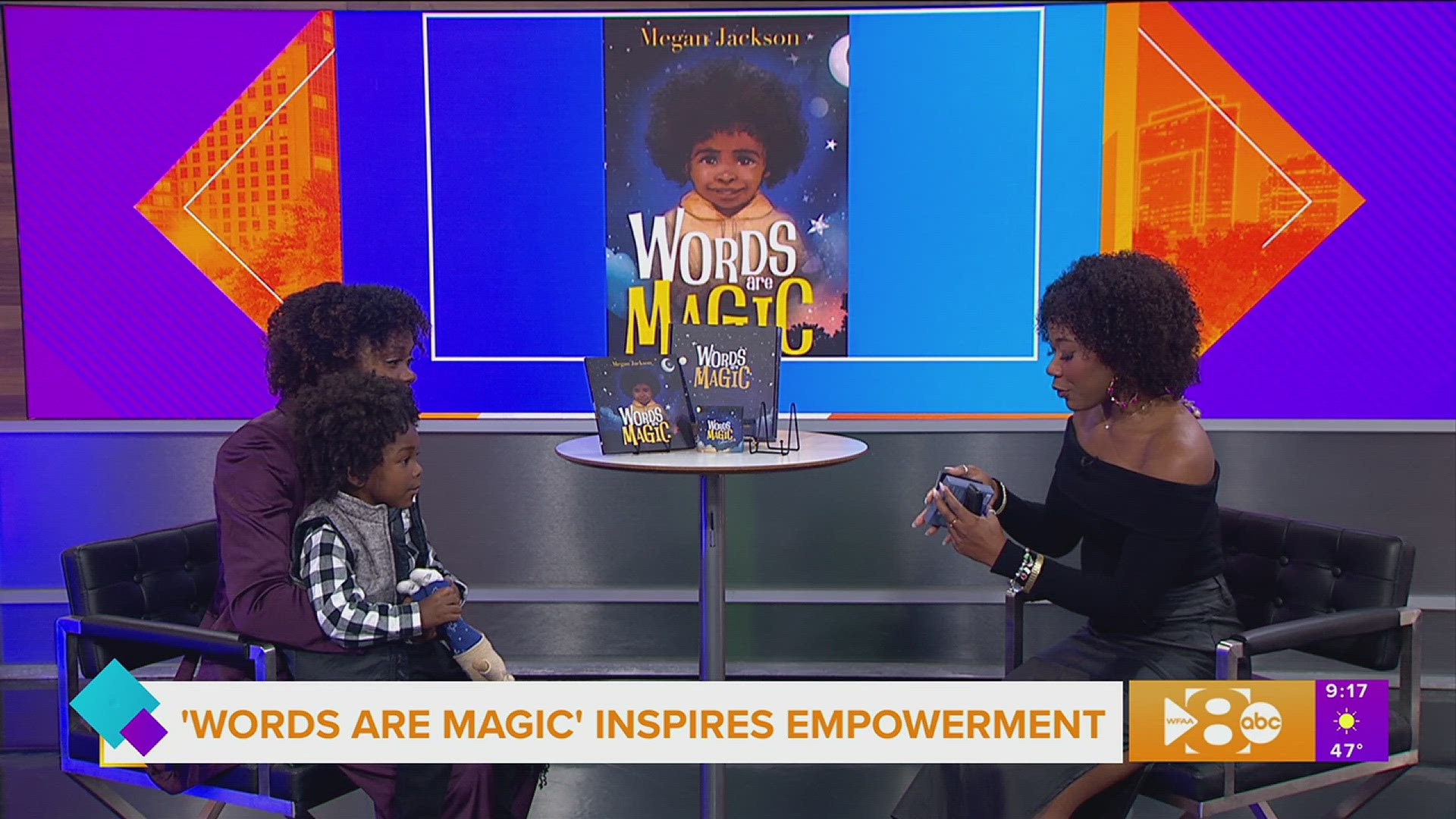 Megan Jackson stops by with her son to open up abouy affirmations and her new book, Words Are Magic. Go to readwordsaremagic.com for more information.