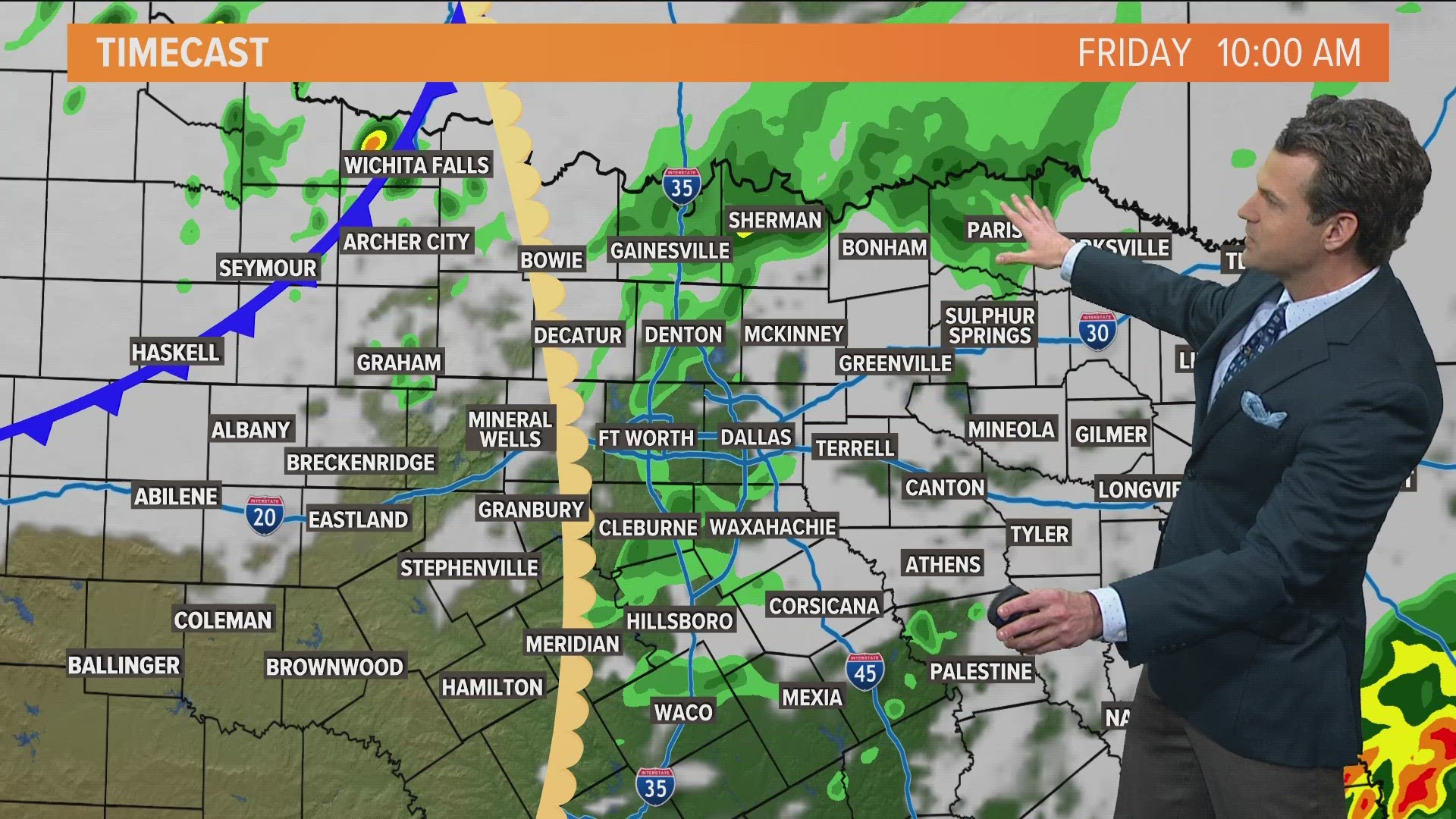 WFAA's Kyle Roberts has an update on the latest rain and storms forecast Friday morning.