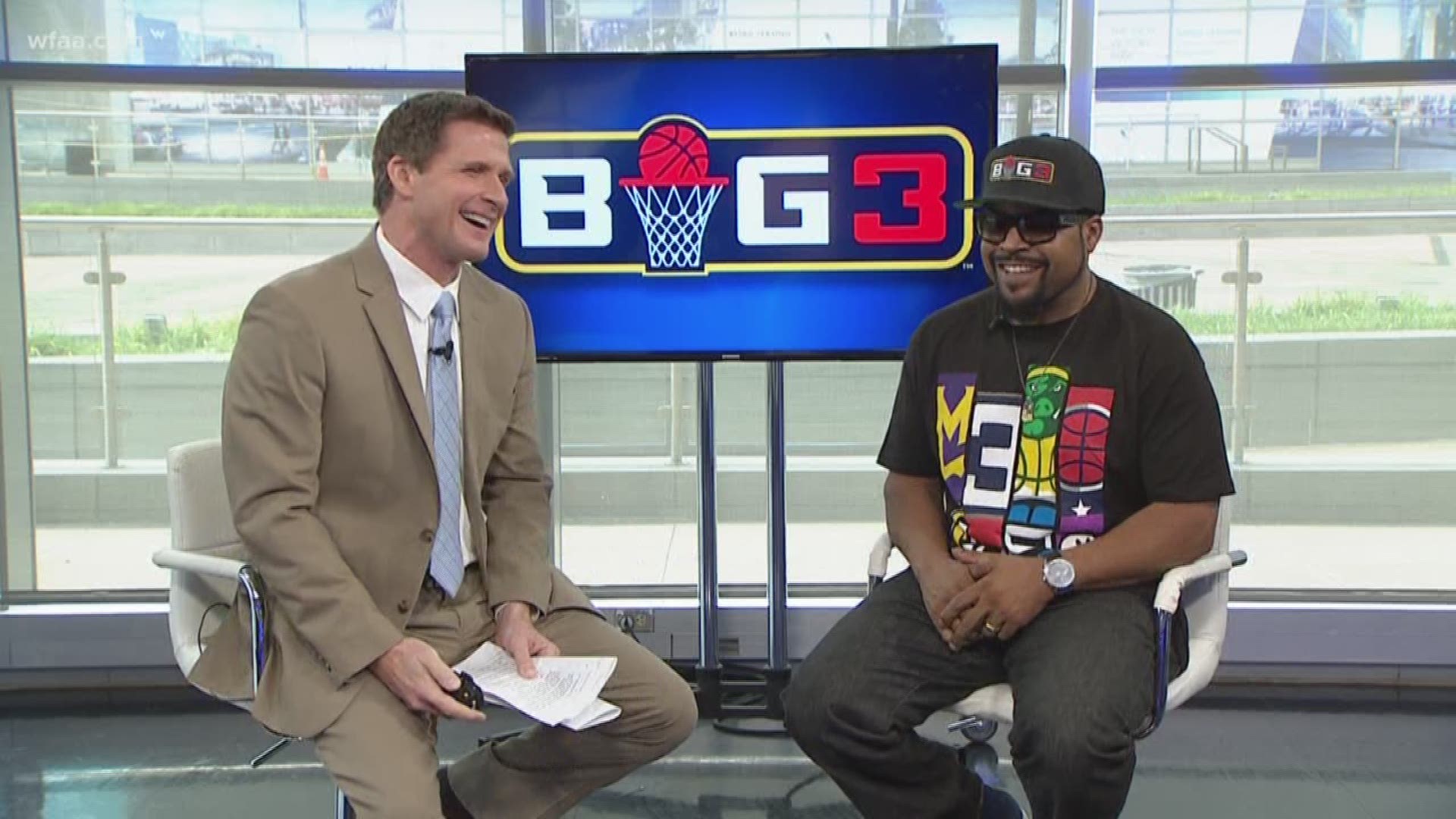 Rapper and BIG3 basketball league founder Ice Cube joins WFAA's midday newscast to talk hoops, movies and giving back to the community. 