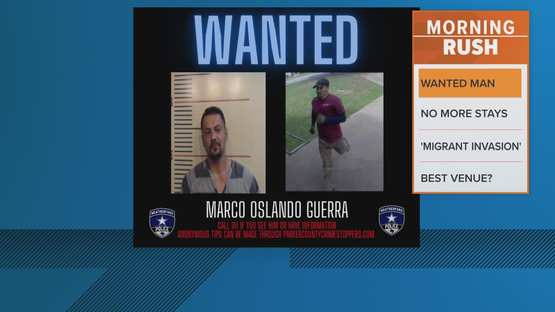 Police say Marco Oslando Guerra was last seen near Keechi and Winona areas on Wednesday.
