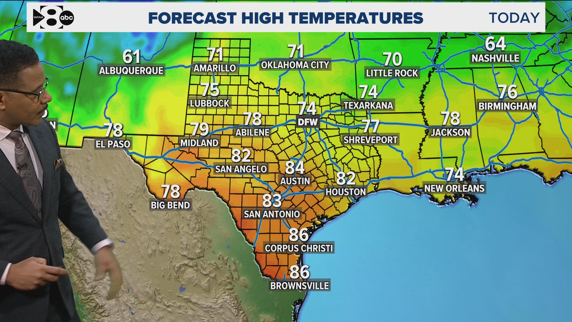 The weather is expected to be nice this week before rain hits. 