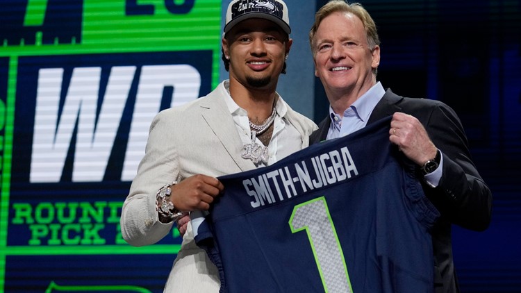 Seattle Seahawks select Rockwall High School product Jaxon Smith-Njigba with No. 20 pick in NFL Draft