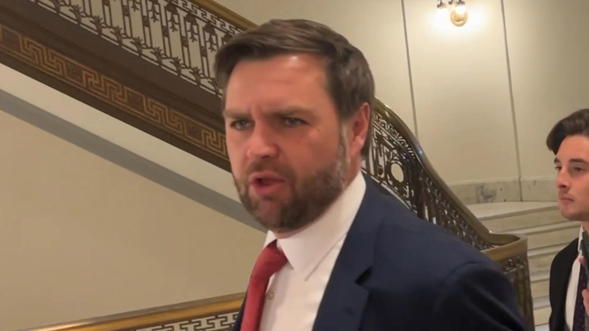 VPelect JD Vance avoids questions about voting on the CR (Dec. 18