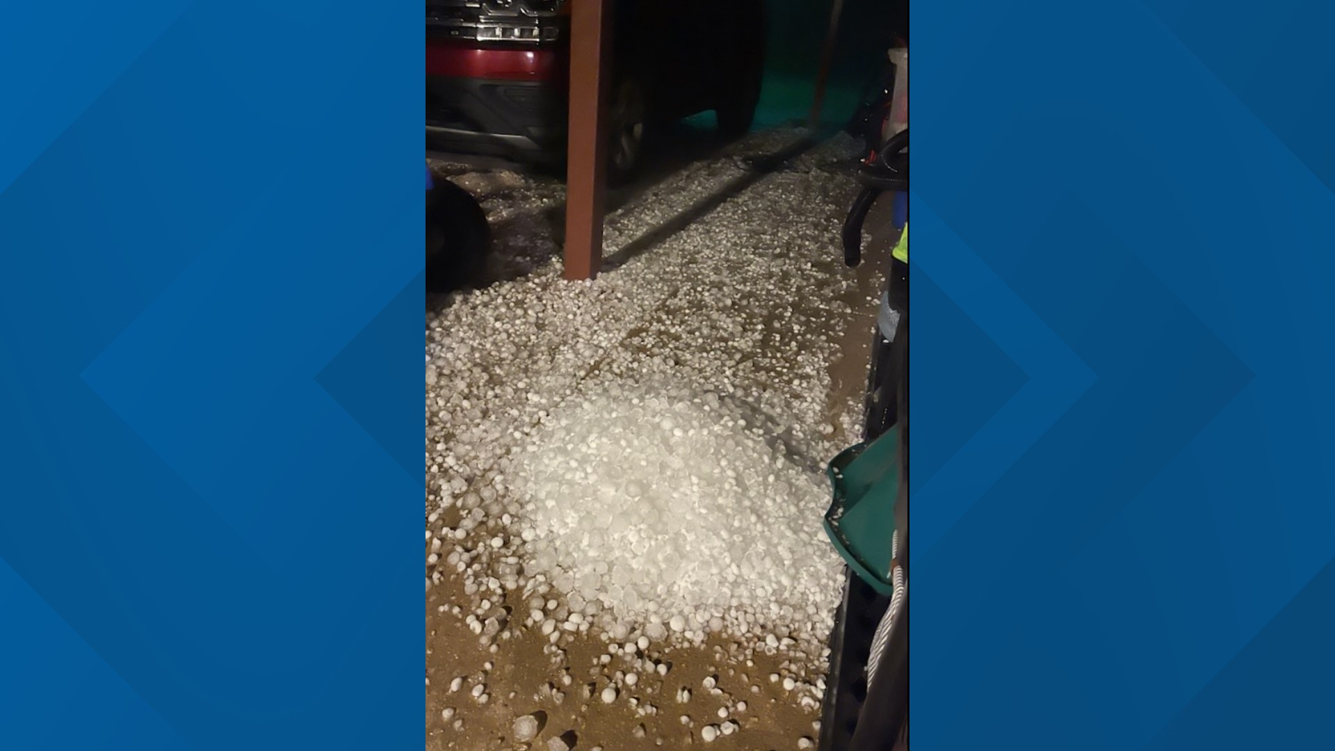 Large Amounts Of Hail Fall In Parts Of North Texas, Damage Reported In