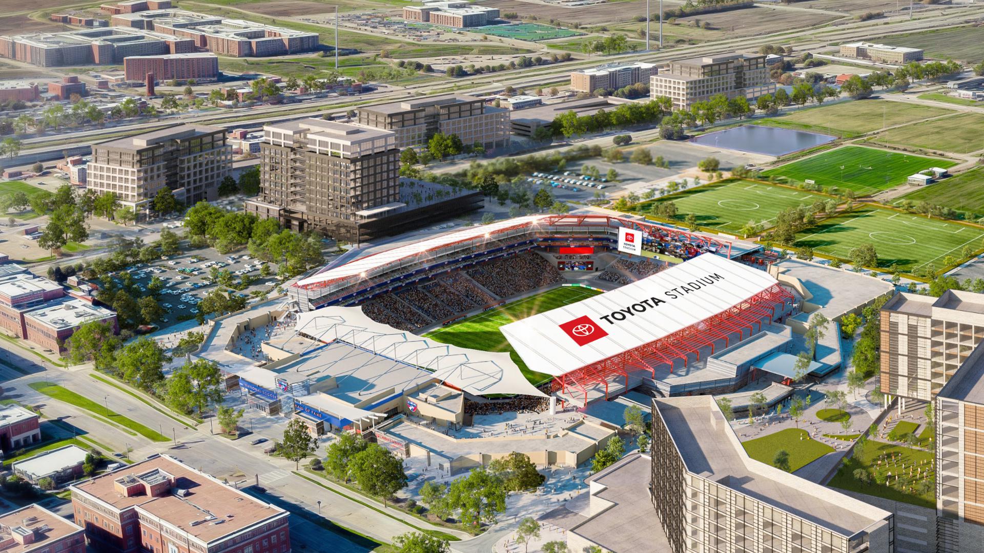 The stadium upgrades represent the first element of a mixed-use future for the stadium site.