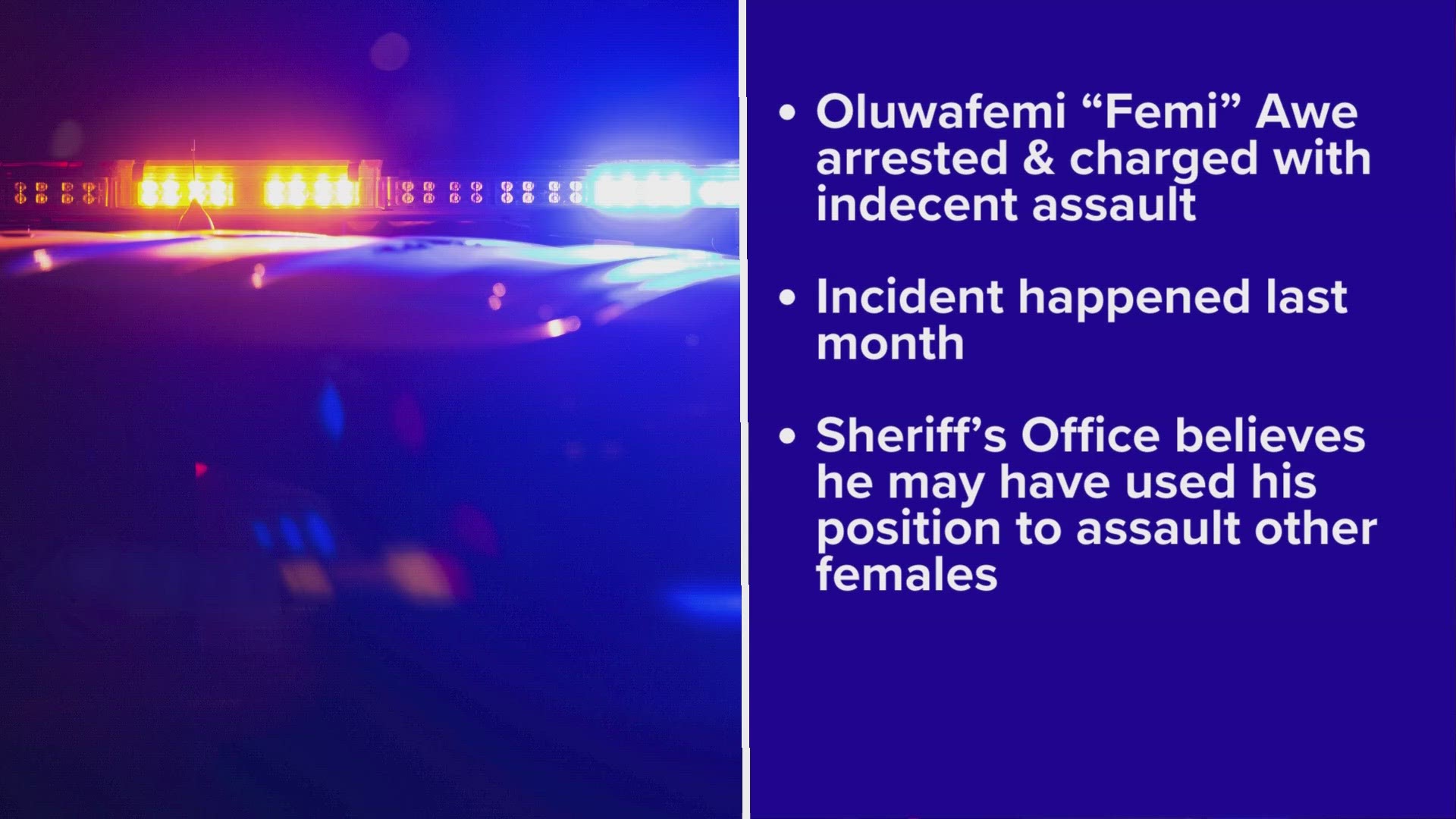 The charge against Oluwafemi “Femi” Awe, 31, was related to an incident Feb. 25, according to the Tarrant County Sheriff’s Office.