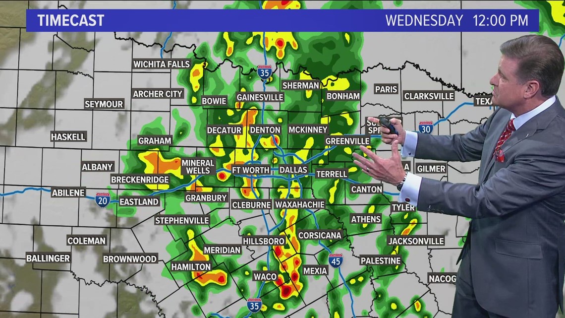 DFW Weather | Another batch of rain expected Wednesday morning, 14 day ...