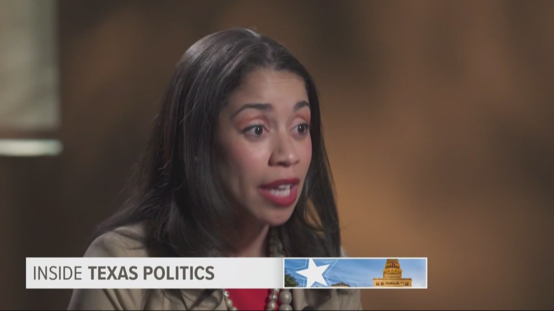 Houston City Councilwoman Amanda Edwards has served only one term as a council member-at-large. She is now one of the Democrats vying to unseat Republican U.S. Senator John Cornyn. Councilwoman Edwards sat down for an interview with host Jason Whitely during a recent trip to Frisco, Texas.