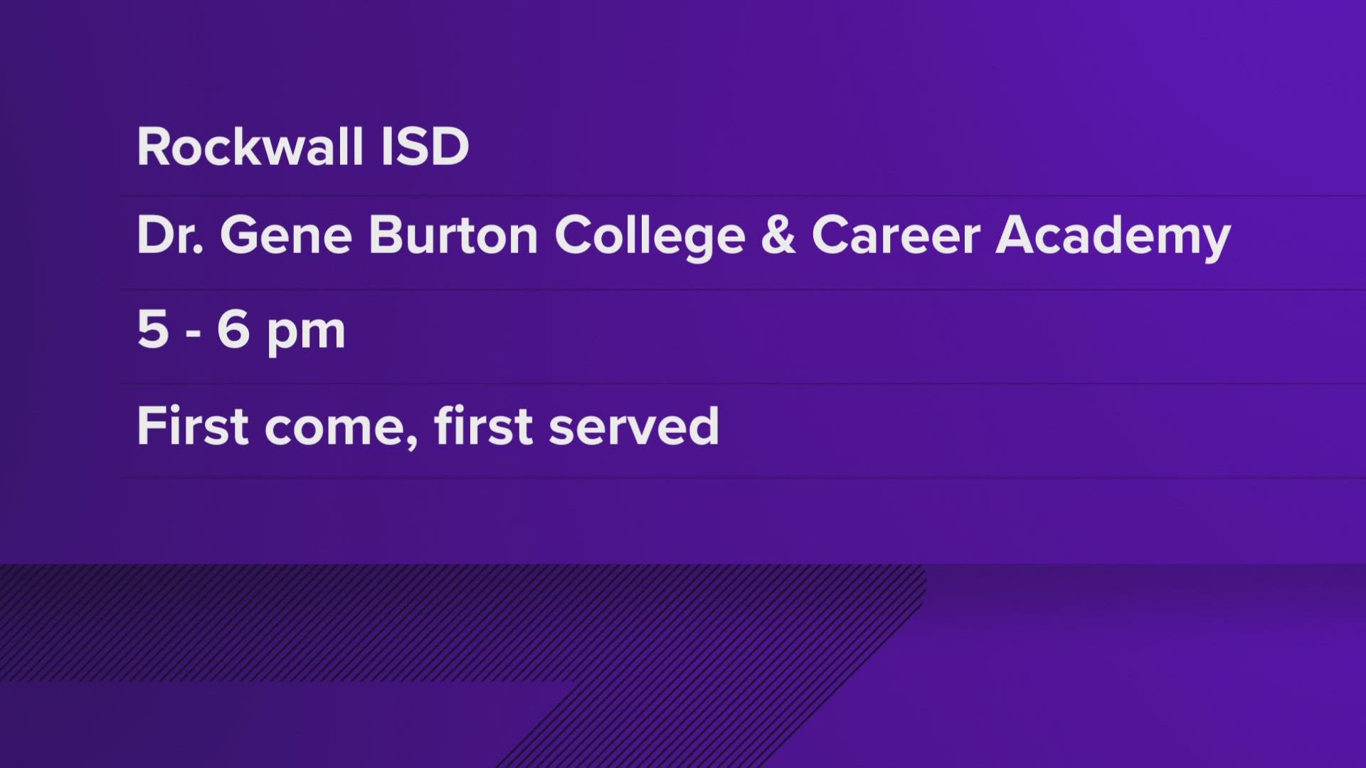 The event will start at 5 p.m. in Rockwall ISD.