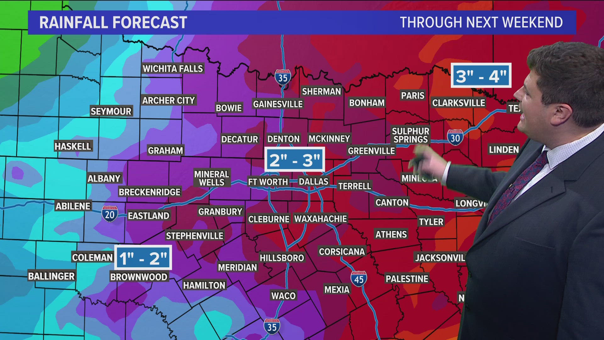 Severe weather is also possible for parts of North Texas later this week.